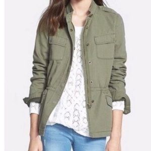 Nordstrom Hinge army green utility jacket size large. Lightly used.
